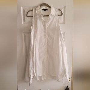 Antonio Melani sleeveless dress/shirt white size large